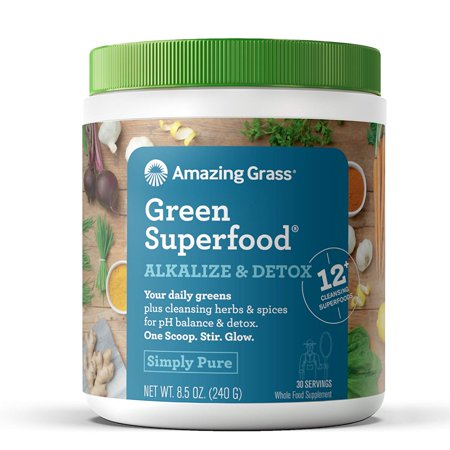 0829835003501 - AMAZING GRASS GREEN SUPERFOOD ALKALIZE & DETOX, 30 SERVINGS, 8.5 OUNCES
