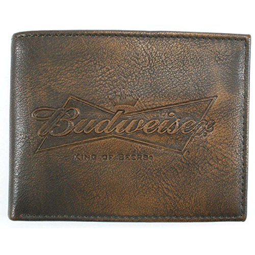 0083009039240 - BUDWEISER EMBOSSED LEATHER BIFOLD WALLET