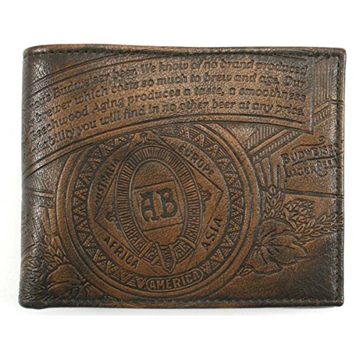0083009039257 - BUDWEISER EMBOSSED LEATHER BIFOLD WALLET