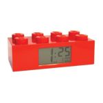 0830659002168 - LEGO BRICK ALARM CLOCK RED