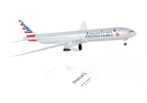 0830715107158 - DARON SKYMARKS SKR715 AMERICAN 777-300 NEW LIVERY AIRPLANE MODEL BUILDING KIT WITH GEAR, 1/200-SCALE