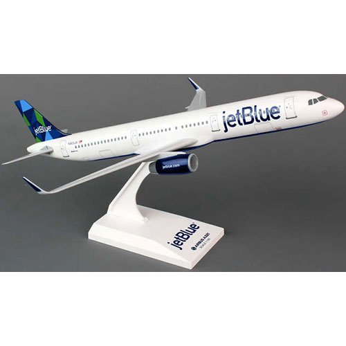 0830715107783 - DARON SKYMARKS SKR778 JETBLUE AIRLINES AIRBUS A321 1:150 SCALE NEW LIVERY PRISM TAIL DISPLAY MODEL