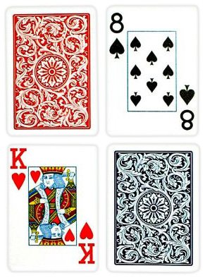 0831705005966 - TRADEMARK COPAG BRIDGE JUMBO INDEX PLAYING CARDS - BLUE/RED - 2 DECKS