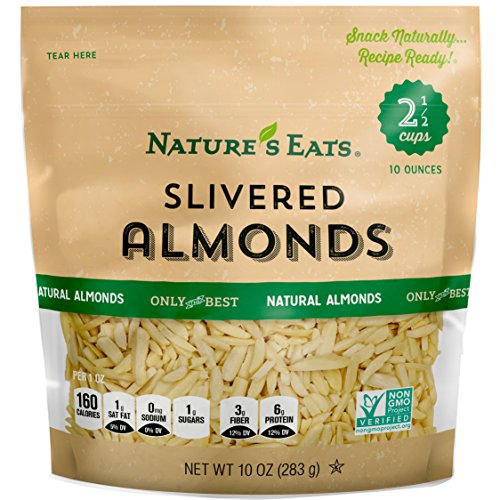 0832112001657 - NATURES EATS BLANCHED SLIVERED ALMONDS, NATURAL, 10 OUNCE