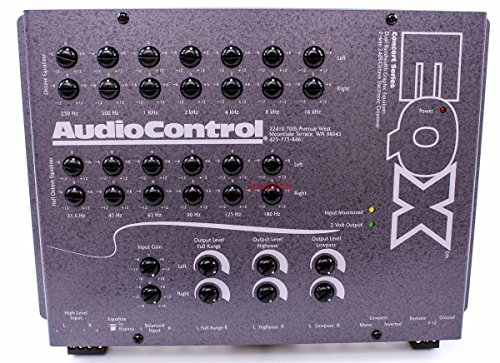 0834435083457 - AUDIOCONTROL EQX-GRAY 7 BAND TRUNK MOUNT EQUALIZER W/ CROSSOVER GRAY