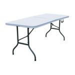 0834784016670 - ALL PURPOSE FOLD-IN-HALF TABLE IN GREY 6 FT