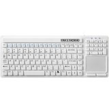 8351930014004 - SIMPLY COOL TOUCH WATERPROOF VALUE KEYBOARD WITH TOUCHPAD - WHITE