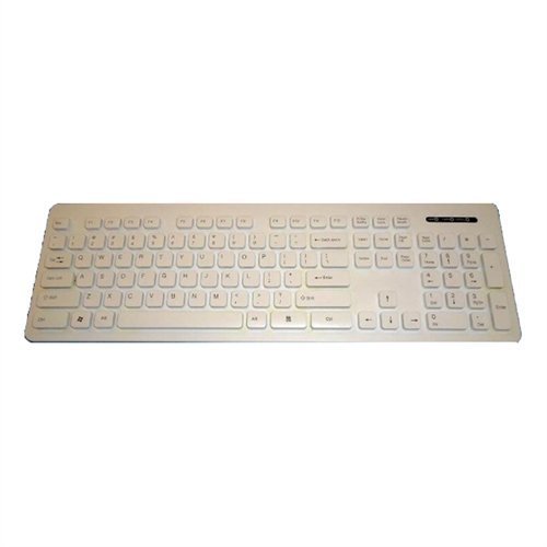 0835193003268 - WHITE LCOOL KEYBOARD - OPEN STYLE, WASHABLE, VALUE KEYBOARD. LOCKABLE FOR EASIER