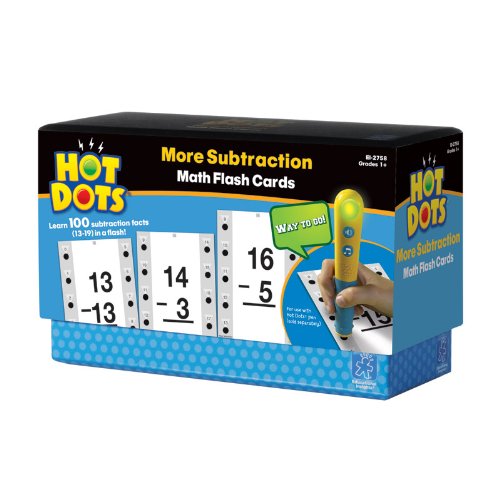 0835769015763 - EDUCATIONAL INSIGHTS HOT DOTS MATH FLASH CARDS- MORE SUBTRACTION
