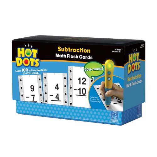 0835769016968 - EDUCATIONAL INSIGHTS HOT DOTS MATH FLASH CARDS SUBTRACTION