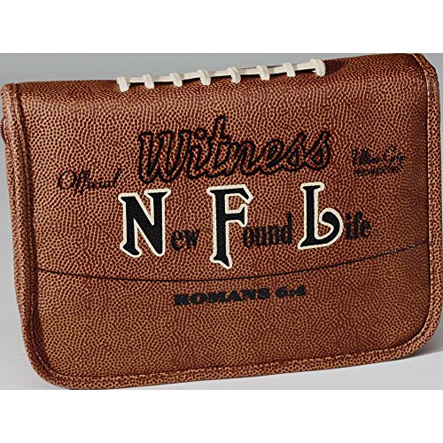 0836601005492 - BIBLE COVER - NFL FOOTBALL LARGE-TAN