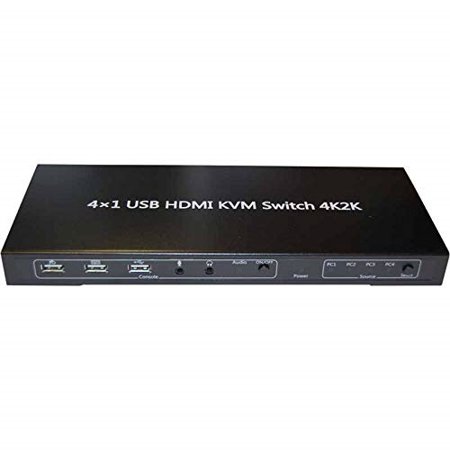 0837281109388 - KVM-4UHM 4X1 USB HDMI KVM SWITCH-BYTECC