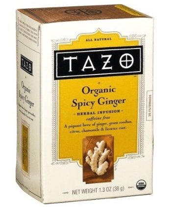 0083729001541 - TEA SPICY GINGER HERBAL INFUSION ORGANIC CAFFEINE FREE BOXES