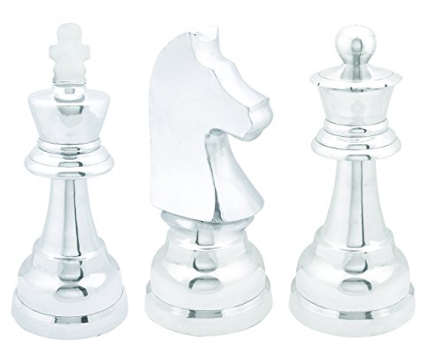 0837303283676 - BENZARA CHESS WITH DECORATIVE STYLE ELEMENT, SET OF 3