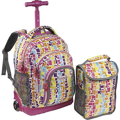 0837309300933 - J WORLD NEW YORK LOLLIPOP KIDS ROLLING BACKPACK WITH LUNCH BAG (KIDS AGES 3-7)