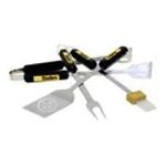 0837484050296 - PITTSBURGH STEELERS FOUR PIECE BARBEQUE SET