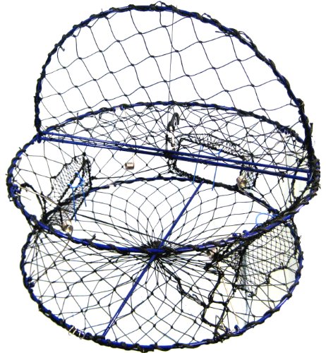 0837508004809 - PROMAR HEAVY DUTY COLLAPSIBLE CRAB POT, 32 X 12 POLY WITH HINGED TENDING DOOR - ALASKA LEGAL