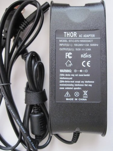 0837654643518 - COMPATIBLE DELL LATITUDE AC ADAPTER PP04X PPO4X PP15L PP02X PP10S PP08L VOSTRO PP26L PP22L PP36L PP22L PP22X PP36X PP38L POWER CORD POWER SUPPLY CHARGER 90 WATT 90W