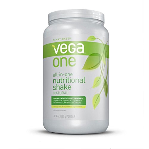 0838766000329 - VEGA ONE ALL-IN-ONE NUTRITIONAL SHAKE, NATURAL, LARGE, 30.4 OUNCE