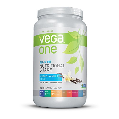 0838766000343 - VEGA ONE ALL IN ONE NUTRITIONAL SHAKE TUB, FRENCH VANILLA, LARGE, 29.2 OUNCE