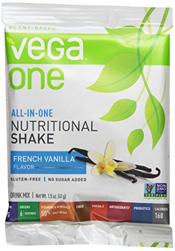 0838766000442 - VEGA ONE ALL-IN-ONE NUTRITIONAL SHAKE, FRENCH VANILLA, 10 COUNT