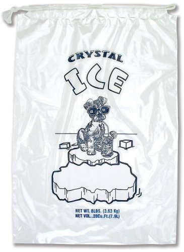 0839503000688 - PLASTIC ICE BAGS 8 LBS WITH DRAWSTRING CLOSURE 500 CT.
