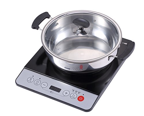 0839724011791 - MIDEA 1500W INDUCTION COOKTOP COOKER WITH STAINLESS STEEL POT