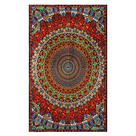 0839765007883 - SUNSHINE JOY GRATEFUL DEAD 3D PSYCHEDELIC BEAR TAPESTRY TABLECLOTH WALL ART BEACH SHEET HUGE 60X90 INCHES - AMAZING 3D EFFECTS