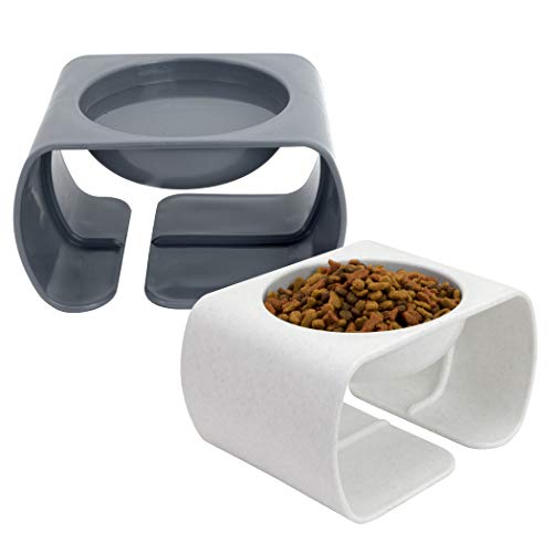 0083985100620 - KITTY CITY LARGE RAISED CAT FOOD BOWL COLLECTION, STRESS FREE PET FEEDER AND WATERER