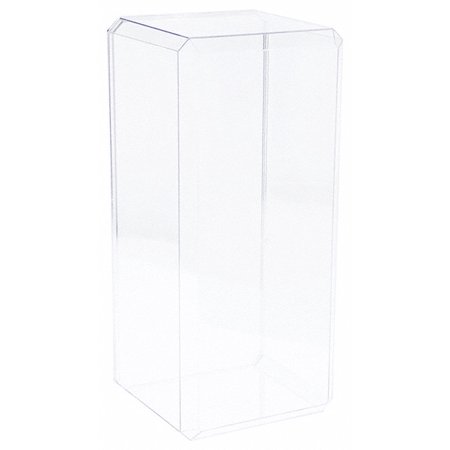 0840003130669 - CLEAR ACRYLIC DISPLAY CASE (WITH BEVELED EDGE) 7” X 6” X 15.5”