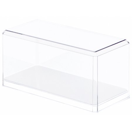 0840003130898 - CLEAR ACRYLIC DISPLAY CASE (WITH MIRROR) FOR 1:32 SCALE CARS - 8” X 3.75” X 3.875”