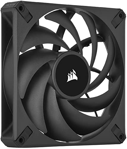0840006650805 - CORSAIR AF140 ELITE, HIGH-PERFORMANCE 140MM PWM FLUID DYNAMIC BEARING FAN WITH AIRGUIDE TECHNOLOGY (LOW-NOISE, ZERO RPM MODE SUPPORT) SINGLE PACK - BLACK