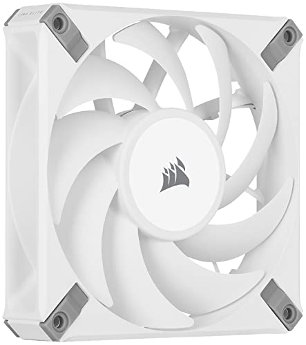 0840006650812 - CORSAIR AF120 ELITE, HIGH-PERFORMANCE 120MM PWM FLUID DYNAMIC BEARING FAN WITH AIRGUIDE TECHNOLOGY (LOW-NOISE, ZERO RPM MODE SUPPORT) SINGLE PACK - WHITE