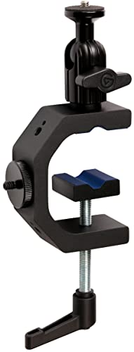 0840006662198 - ELGATO HEAVY CLAMP – PROFESSIONAL MOUNT WITH BALL HEAD AND 4X 1/4 INCH HOLES, ULTRA SECURE AND DURABLE, MOUNT ON DESKS, SHELVES, POLES, PERFECT FOR CAMERAS, LIGHTS, FLASH, AND MORE