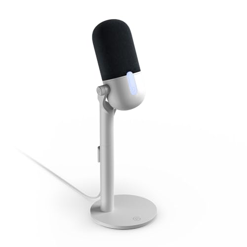 0840006673460 - ELGATO WAVE NEO – USB CONDENSER MICROPHONE, TAP TO MUTE, FOR GAMING, STREAMING, MEETINGS, VOICE RECORDING ON TEAMS/ZOOM/OBS/TWITCH/YOUTUBE & MORE, PLUG-’N-PLAY, WORKS ON LAPTOP, PC, MAC, IPAD, IPHONE