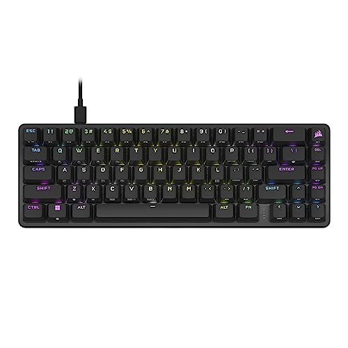 0840006698432 - CORSAIR K65 PRO MINI RGB 65% OPTICAL-MECHANICAL WIRED GAMING KEYBOARD - OPX SWITCHES - PBT DOUBLE-SHOT KEYCAPS - ICUE COMPATIBLE - QWERTY NA LAYOUT - BLACK
