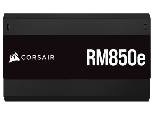 0840006699606 - CORSAIR RM850E FULLY MODULAR LOW-NOISE ATX POWER SUPPLY - ATX 3.0 & PCIE 5.0 COMPLIANT - 105°C-RATED CAPACITORS - 80 PLUS GOLD EFFICIENCY - MODERN STANDBY SUPPORT - BLACK
