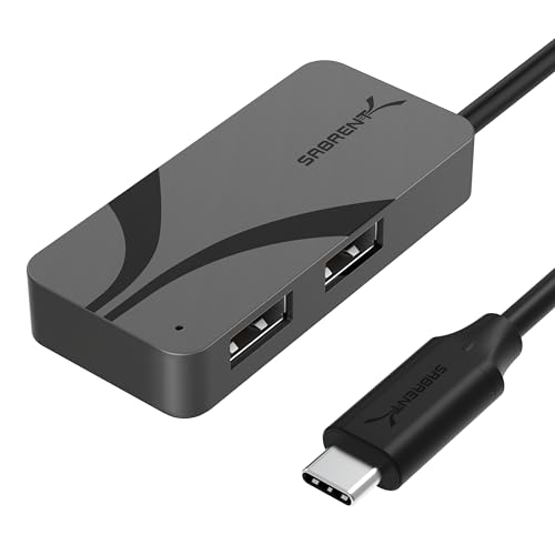 0840025262522 - SABRENT USB-C 3-PORT HUB WITH USB PD 3.0, 1 5GBPS USB-A PORT, 2 480MBPS USB-A PORTS, 1 5GBPS USB-C PORT WITH 100W POWER DELIVERY FOR LAPTOPS, STEAM DECK, ROG ALLY, TABLETS & PHONES (HB-C4WP)