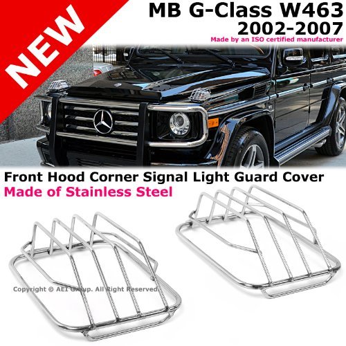 0840028108711 - 2002 TO 2007 MERCEDES-BENZ W463 G-CLASS 02-07 FRONT HOOD SIGNAL LAMP LIGHT BRUSH GRILLE GUARD