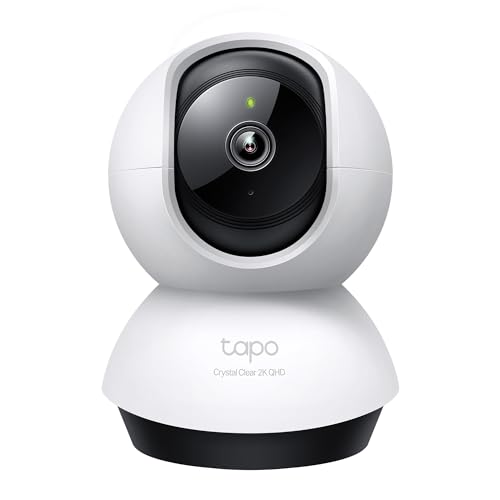 0840030705502 - TP-LINK TAPO 2K QHD PAN/TILT SECURITY CAMERA FOR PET CAMERA, BABY MONITOR, MOTION DETECTION, MOTION TRACKING, 2-WAY AUDIO, NIGHT VISION, CLOUD &SD CARD STORAGE, WORKS W/ALEXA & GOOGLE HOME(TAPO C220)
