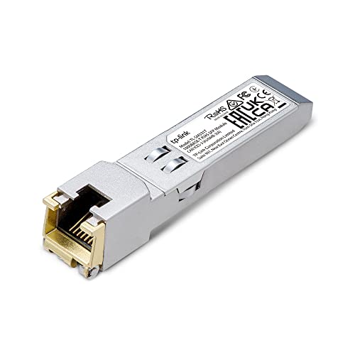 0840030707742 - TP-LINK TL-SM331T | 1000BASE-T RJ45 SFP MODULE | 1.25G COPPER SFP TRANSCEIVER | SFP TO ETHERNET | PLUG AND PLAY | HOT PLUGGABLE | UP TO 100M DISTANCE | | DURABLE METAL CASING | VERSATILE COMPATIBILITY