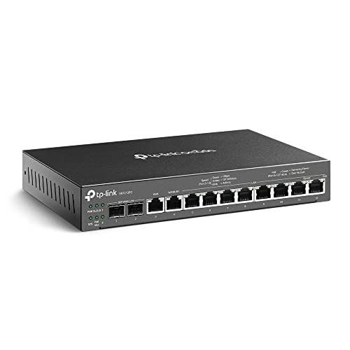 0840030708718 - TP-LINK ER7212PC | OMADA ROUTER, POE SWITCH & CONTROLLER 3-IN-1 GIGABIT VPN ROUTER | UP TO 4 WAN | 8 POE+ LAN PORT @ 110W | FANLESS | EASY INSTALLATION | LOAD BALANCE | LIMITED LIFETIME PROTECTION