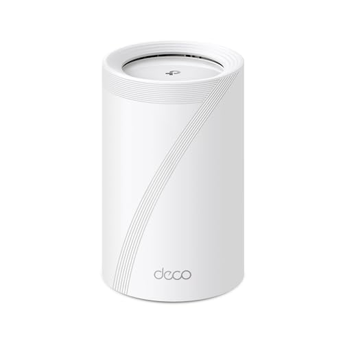0840030712708 - TP-LINK TRI-BAND WIFI 7 BE10000 WHOLE HOME MESH SYSTEM (DECO BE63) | 6-STREAM 10 GBPS | 4 × 2.5G PORTS WIRED BACKHAUL, 4× SMART INTERNAL ANTENNAS | VPN, AI-ROAMING, MU-MIMO, HOMESHIELD (1-PACK)