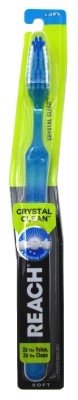0840040195089 - 6 PACK REACH CRYSTAL CLEAN SOFT FULL HEAD TOOTHBRUSH NEW DESIGN