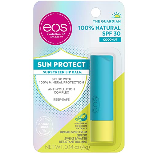 0840044704621 - EOS SUN PROTECT - COCONUT | SPF LIP BALM WITH SPF 30 PROTECTION AND WATER RESISTANT | LIP CARE TO NOURISH DRY LIPS | GLUTEN FREE | 0.14 OZ