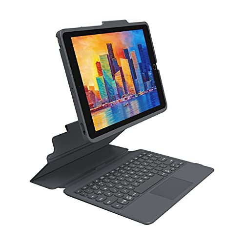 0840056140141 - ZAGG - PRO KEYS WIRELESS KEYBOARD WITH TRACKPAD AND DETACHABLE CASE - COMPATIBLE WITH THE APPLE IPAD 10.2 PRO - CHARCOAL