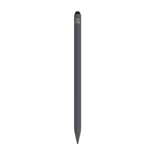0840056180574 - ZAGG PRO STYLUS 2 - ACTIVE DUAL-TIP WITH CAPACITIVE BACK-END, WIRELESS CHARGING, PALM REJECTION, TILT RECOGNITION -COMPATIBLE W/IPAD PRO 11/12.9 (3,4, & 5 GEN)/AIR 10.9/IPAD 10.2/9.7/MINI 5 & 6 - GRAY