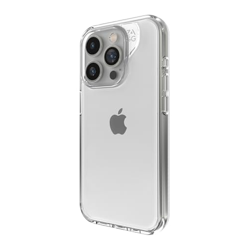 0840056184206 - ZAGG CRYSTAL PALACE IPHONE 15 PRO CLEAR PHONE CASE - DROP PROTECTION (13FT/4M), ANTI-YELLOWING & SCRATCH-RESISTANT IPHONE CASE, WIRELESS CHARGING COMPATIBILITY