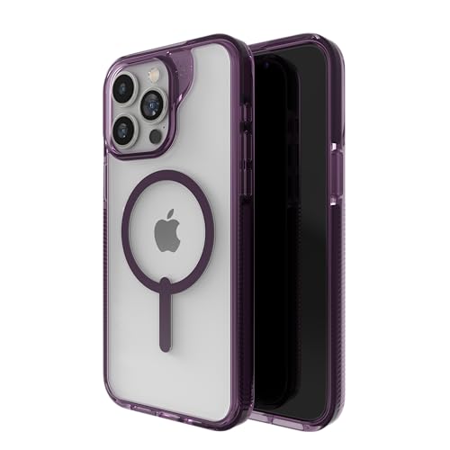 0840056193840 - ZAGG SANTA CRUZ SNAP CASE FOR IPHONE 15 PRO MAX - IPHONE MAGSAFE PHONE CASE, DROP PROTECTION (13FT/4M), DURABLE GRAPHENE, ANTI-YELLOWING, AND SCRATCH-RESISTANT IPHONE CASE, PURPLE