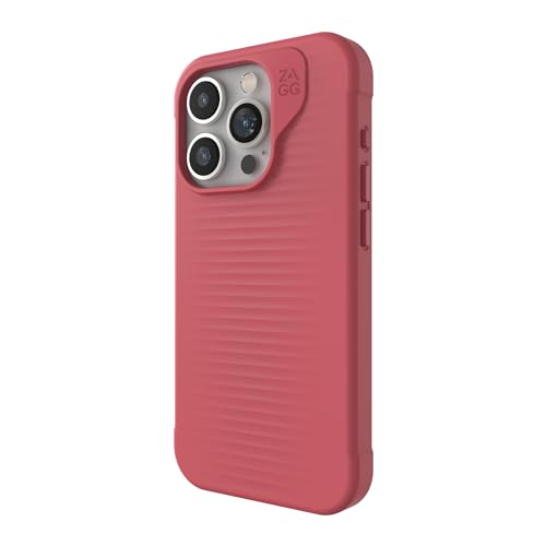 0840056196117 - ZAGG LUXE SNAP IPHONE 15 PRO CASE - PROTECTIVE CELL PHONE CASE, DROP PROTECTION (10FT/3M), DURABLE GRAPHENE MATERIAL, SLIM AND LIGHTWEIGHT MAGSAFE IPHONE CASE FOR IPHONE 15 MODELS RED